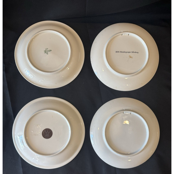 Vintage German Collector Plates Lot 13 Plates 7 1/2" Wandertag Animals Travel - Picture 5 of 9